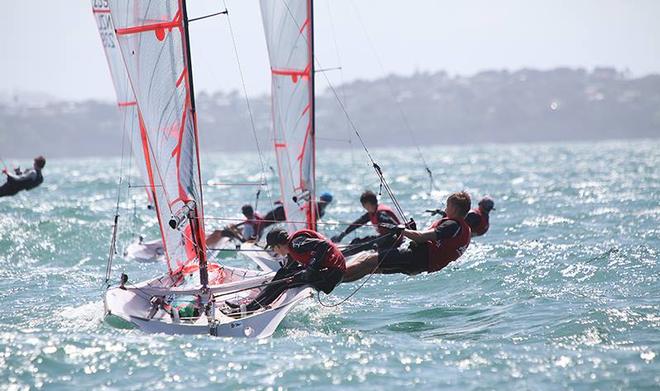 29er - Oceanbridge - Sail Auckland 2016, Day 3 ©  Will Calver - Ocean Photography http://www.oceanphotography.co.nz/
